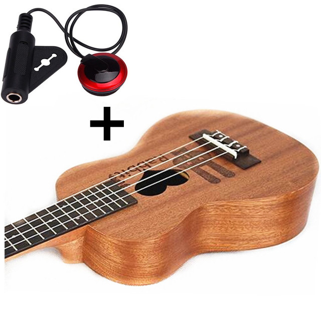 Akustyczna elektryczna Ukulele SevenAngel 23 Cal hawajska Mini gitara 4 struny Ukelele sapele z Pickup EQ - Wianko - 15