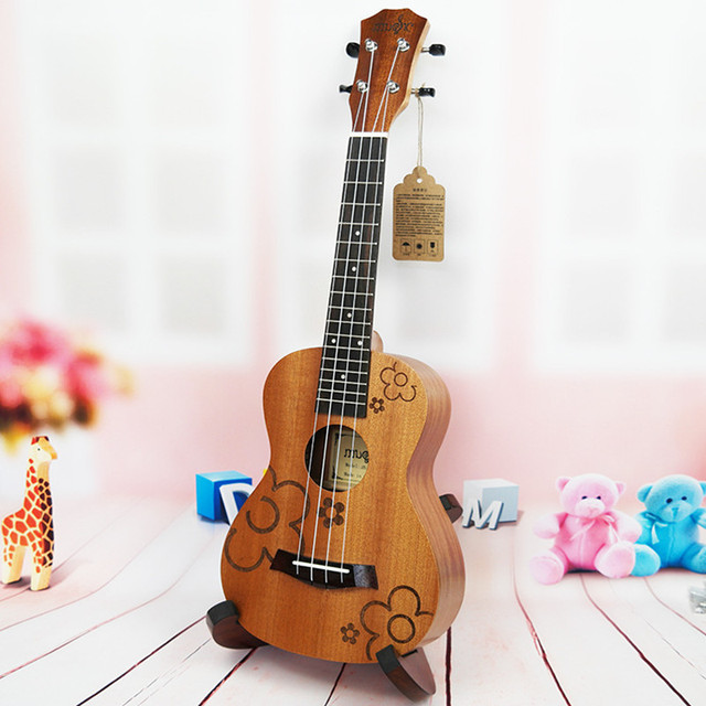 Akustyczna elektryczna Ukulele SevenAngel 23 Cal hawajska Mini gitara 4 struny Ukelele sapele z Pickup EQ - Wianko - 28