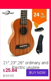 Akustyczna elektryczna Ukulele SevenAngel 23 Cal hawajska Mini gitara 4 struny Ukelele sapele z Pickup EQ - Wianko - 3