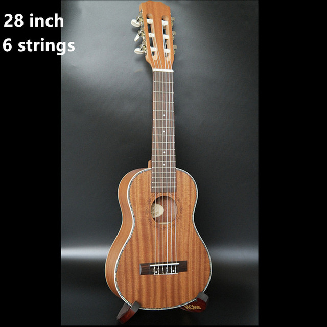 Akustyczna elektryczna Ukulele SevenAngel 23 Cal hawajska Mini gitara 4 struny Ukelele sapele z Pickup EQ - Wianko - 25