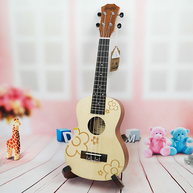 Akustyczna elektryczna Ukulele SevenAngel 23 Cal hawajska Mini gitara 4 struny Ukelele sapele z Pickup EQ - Wianko - 30