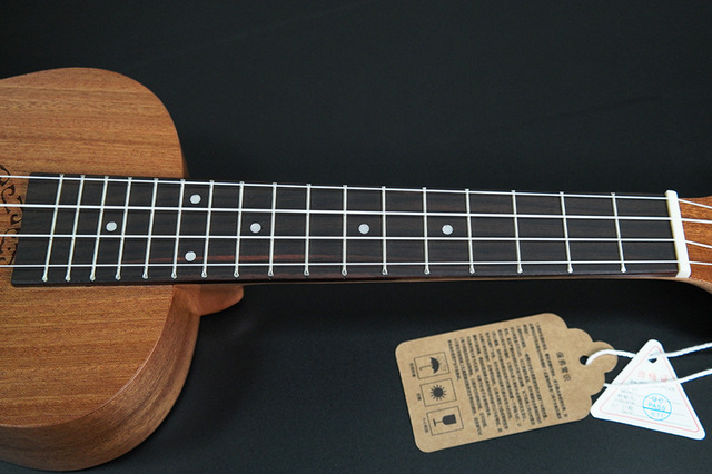 Akustyczna elektryczna Ukulele SevenAngel 23 Cal hawajska Mini gitara 4 struny Ukelele sapele z Pickup EQ - Wianko - 39