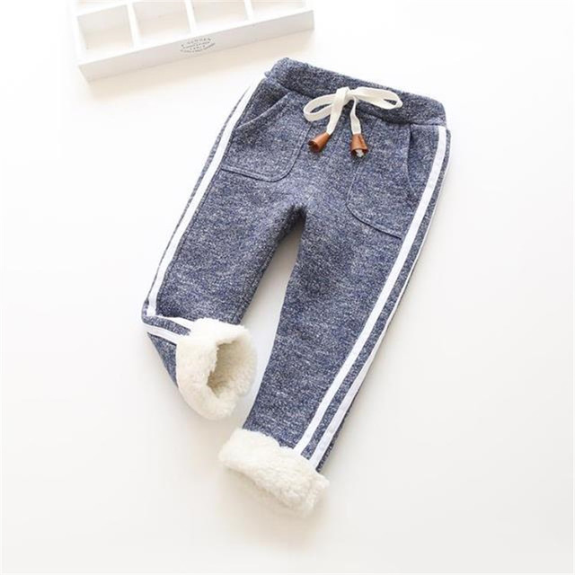 Zimowe dziecięce spodnie BibiCola z elastycznym pasem legginsy aksamitne - Wianko - 5