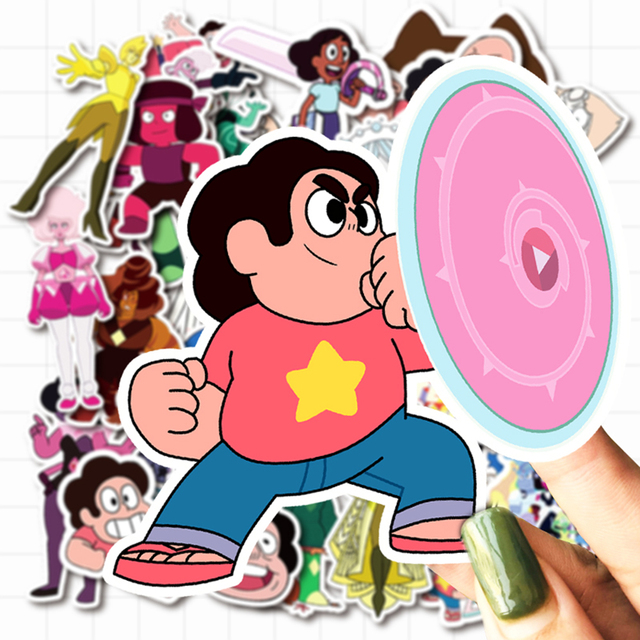 50 sztuk naklejek wodoodpornych VANMAXX z postaciami z kreskówki Steven Universe na laptopa, kask rowerowy, bagaż, telefon, samochód (kategoria: Naklejki) - Wianko - 5