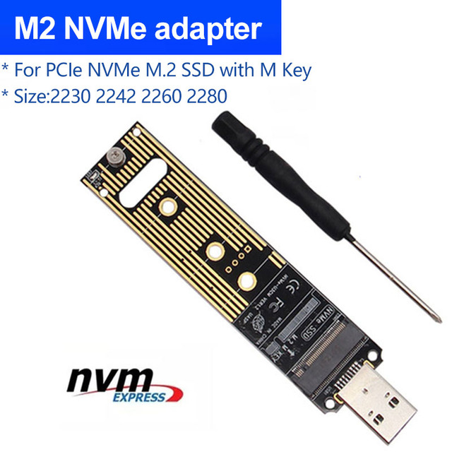 Adapter M.2 NVME/ SATA SSD do USB 3.0 M.2 PCIe NGFF, kompatybilny z M.2 NVME/ SATA SSD 2230/2242/2260/2280 - Wianko - 10