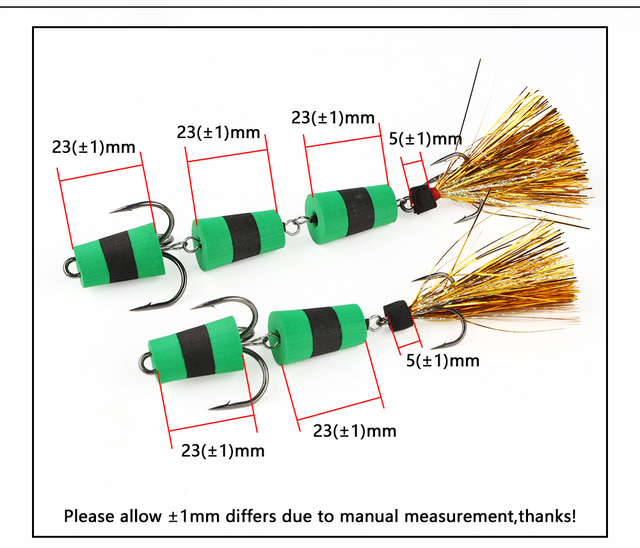 Przynęta wędkarska MANDULA Multicolor rozmiar M/L bas pływacki, owad miękka piankowa - Wianko - 4