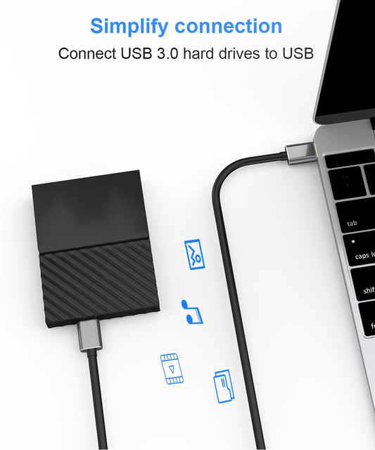 Kabel zewnętrzny USB Micro B do SSD Sata Samsung USB 3.0 - Wianko - 8