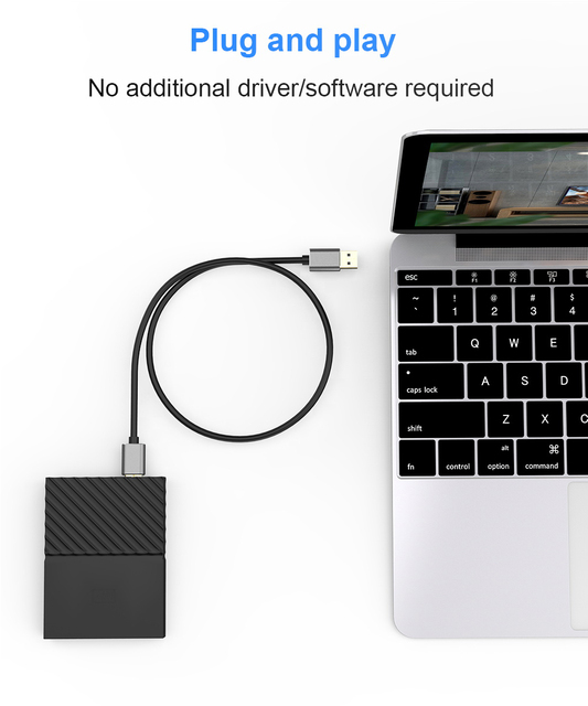 Kabel zewnętrzny USB Micro B do SSD Sata Samsung USB 3.0 - Wianko - 9