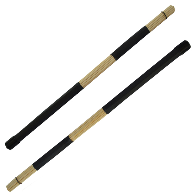 Miotełki do perkusji IRIN 40cm - trwałe bambusowe pręty, pokryte gumą, kolor czarny/niebieski, dla Jazz Folk i ćwiczeń - Wianko - 10