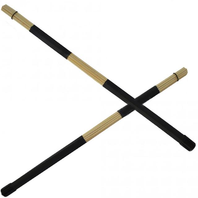 Miotełki do perkusji IRIN 40cm - trwałe bambusowe pręty, pokryte gumą, kolor czarny/niebieski, dla Jazz Folk i ćwiczeń - Wianko - 14