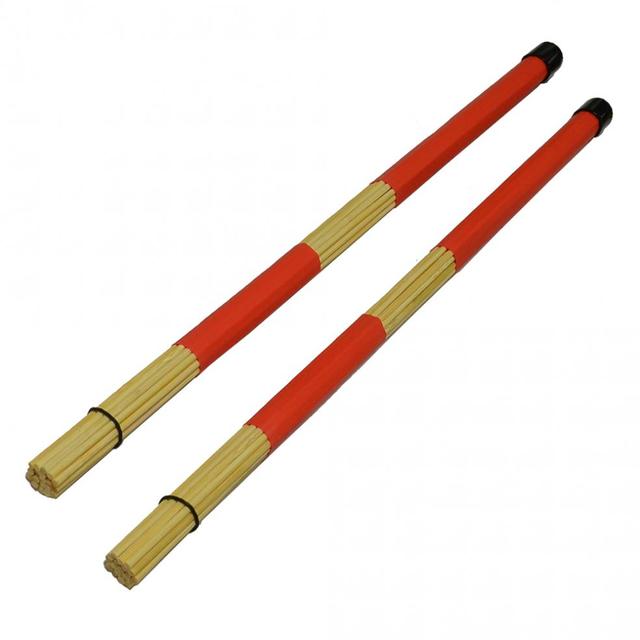 Miotełki do perkusji IRIN 40cm - trwałe bambusowe pręty, pokryte gumą, kolor czarny/niebieski, dla Jazz Folk i ćwiczeń - Wianko - 15
