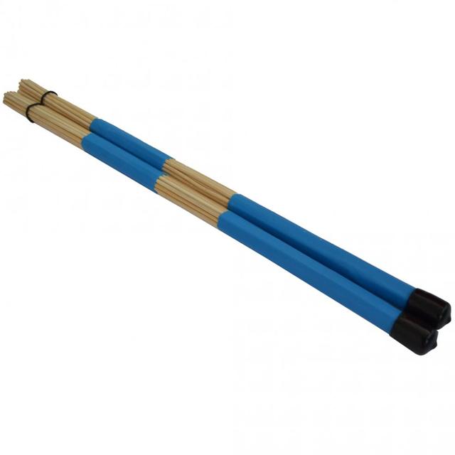 Miotełki do perkusji IRIN 40cm - trwałe bambusowe pręty, pokryte gumą, kolor czarny/niebieski, dla Jazz Folk i ćwiczeń - Wianko - 11