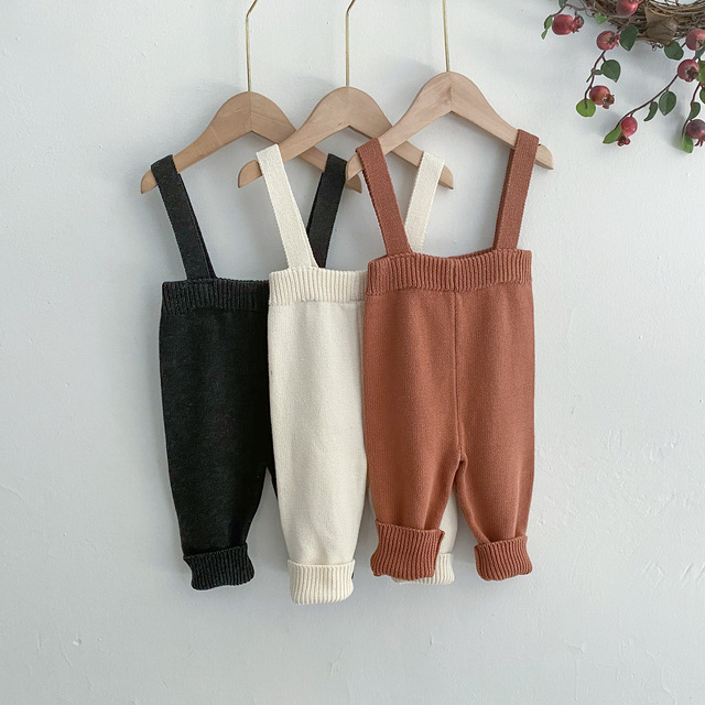 Bawełniane legginsy dla noworodka - 3 kolory, jesień/wiosna - Wianko - 2