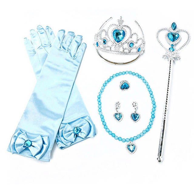 Nowa suknia Elsa Królowa Śniegu 2 dla dziewczynki z cekinami i haftowanym korowodem - idealna na wydajność dziecięcych tańców - Wianko - 16