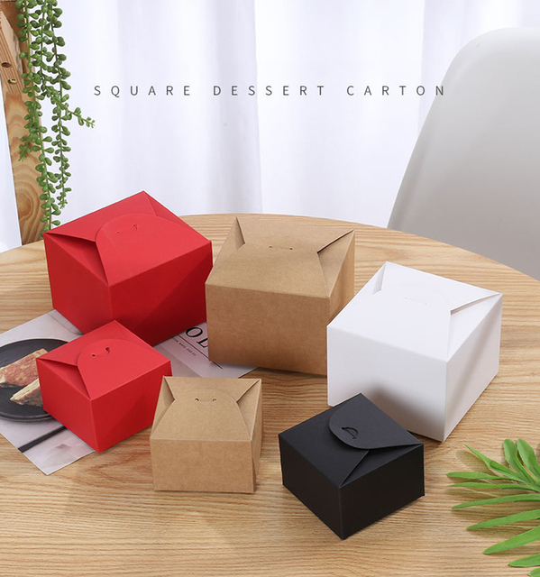 Pudełko na prezenty z papieru pakowego - 10 sztuk - Wianko - 13