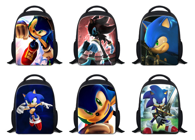 Plecak szkolny Sonic 12 cali dla dzieci - Cartoon, przedszkole, 3-5 lat - Wianko - 5