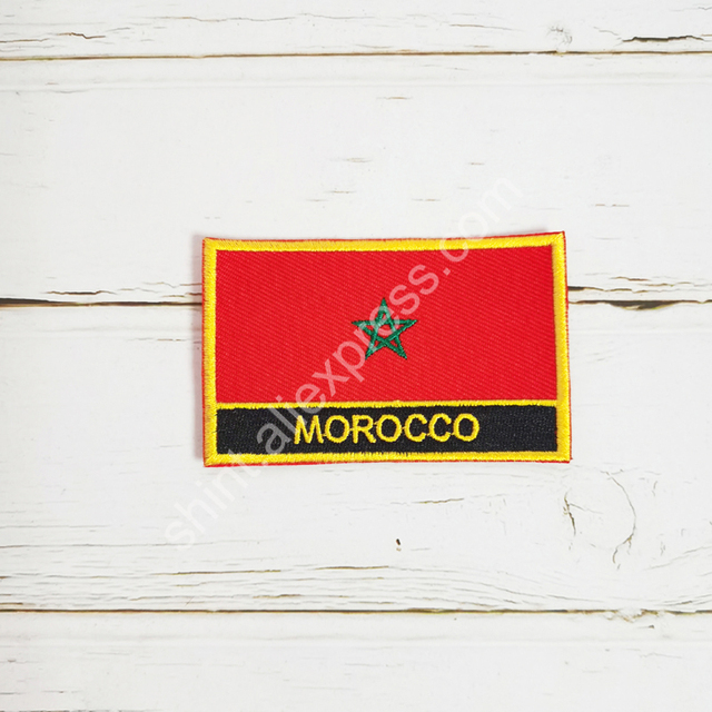 Marokańska kwadratowa łatka i przypinka w tradycyjnym stylu haftu narodowego - zestaw akcesoriów odzieżowych - Wianko - 4