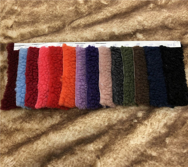 Kaszmirowe futro 40-kolorowe, grube i średnie ziarna z tkaniny pluszowej jagnięcej - Wianko - 4