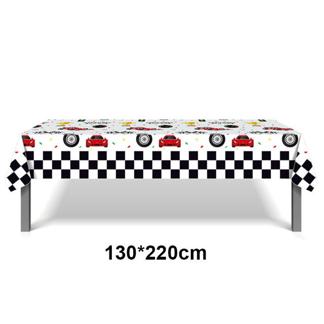 Stół pokrywka kubki serwetki tematyczne samochód wyścigowy dla chłopców na urodziny – akcesoria do imprezy - Wianko - 1