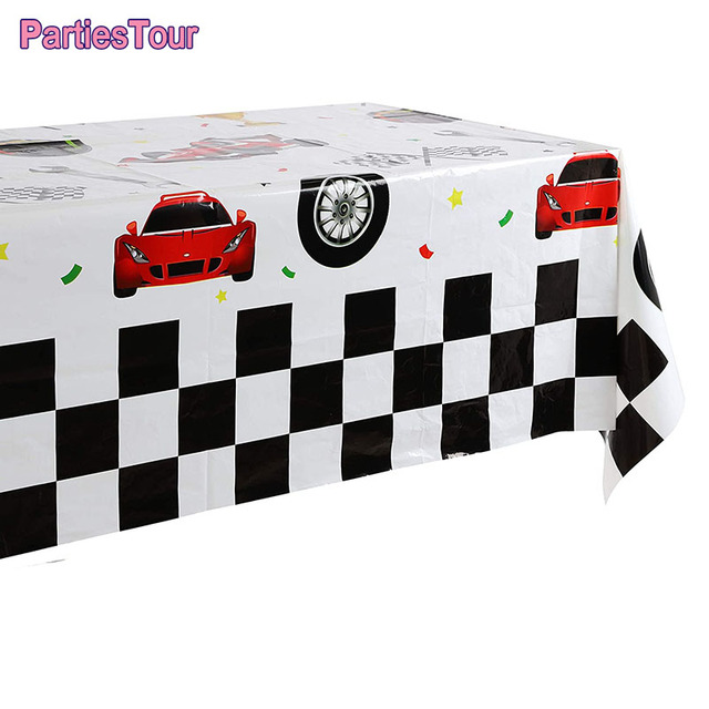 Stół pokrywka kubki serwetki tematyczne samochód wyścigowy dla chłopców na urodziny – akcesoria do imprezy - Wianko - 3