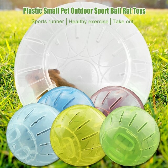 Plastikowa piłka sportowa na zewnątrz dla małych zwierząt - piłka ćwiczebna dla gryzoni - Wianko - 8