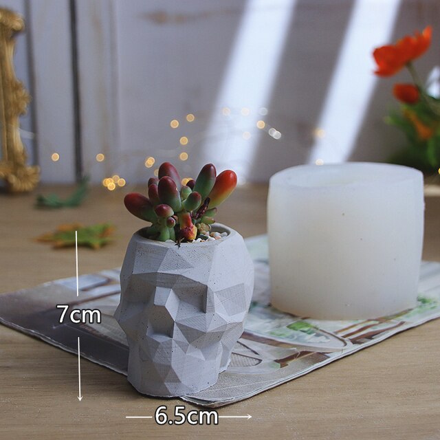 Doniczka silikonowa do betonu Mols Forma DIY w kształcie zwierząt i wazonu - Wianko - 1