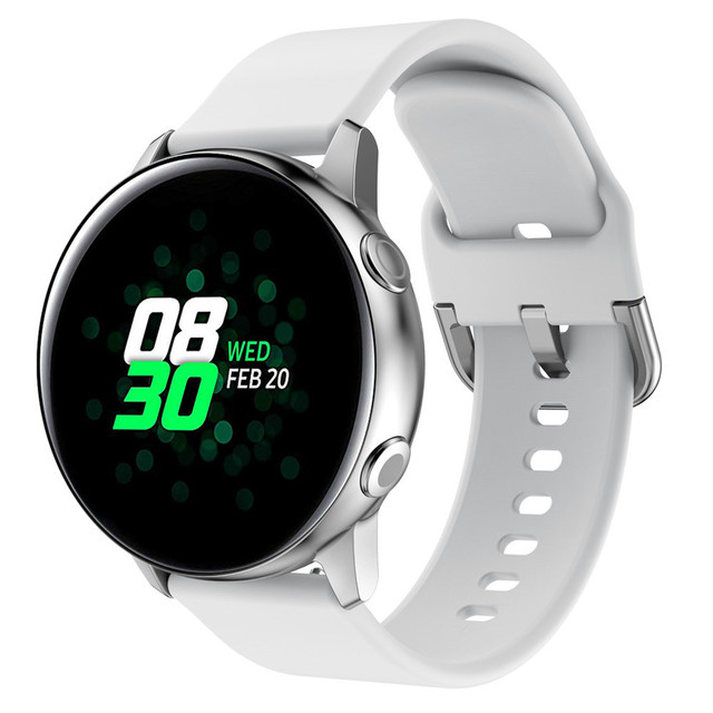 Miękki silikonowy pasek zegarka 20mm do Samsung Galaxy 42mm, biegów S2, bip, inteligentne opaski Watchband - Wianko - 4