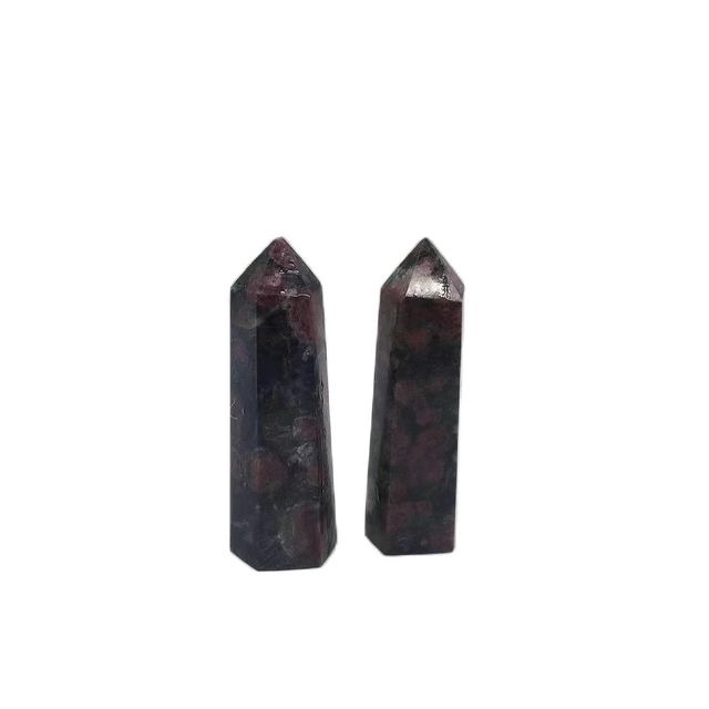 Kamienie naturalne granat różdżka kwarc kryształ Reiki - dekoracyjne klejnoty do domu - Wianko - 5