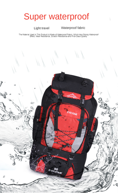 Plecak wielofunkcyjny 80L SAC a Dos Travel - ultralekki, nylonowy, dla mężczyzn i kobiet, idealny na wypoczynek na świeżym powietrzu i sporty alpinistyczne - Wianko - 9