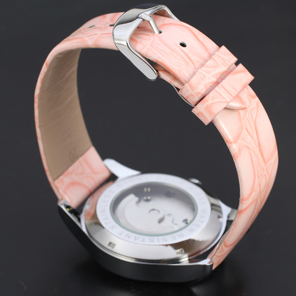 Zegarek damski FORSINING automatyczny, wysokiej jakości, niebieska skórzana bransoleta, projekt ze szkieletem z diamentami, mechaniczny - Wianko - 10