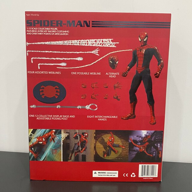 Figurka akcji Spiderman Marvel - ruchoma drugiej generacji - Wianko - 6
