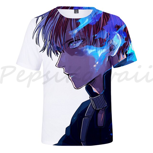 Koszulka Anime Boku No Hero Academia My Hero Academia z krótkim rękawem dla dzieci - Streetwear bluza chłopcy/dziewczyna, prezent - Wianko - 20