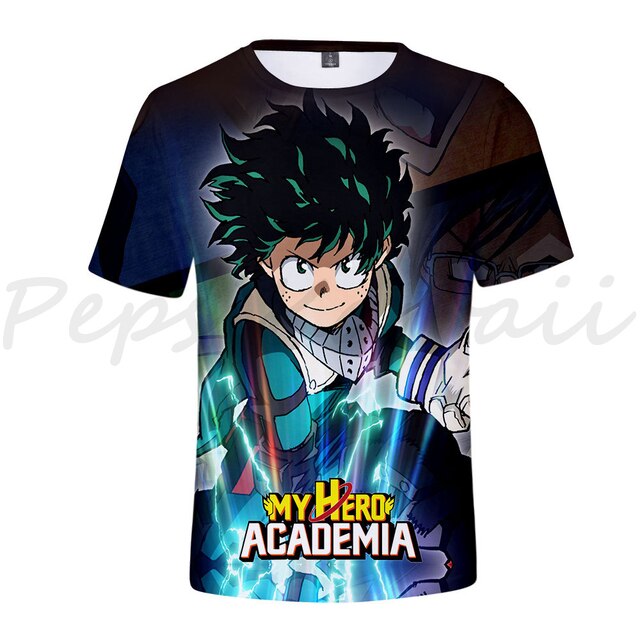 Koszulka Anime Boku No Hero Academia My Hero Academia z krótkim rękawem dla dzieci - Streetwear bluza chłopcy/dziewczyna, prezent - Wianko - 8