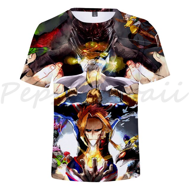 Koszulka Anime Boku No Hero Academia My Hero Academia z krótkim rękawem dla dzieci - Streetwear bluza chłopcy/dziewczyna, prezent - Wianko - 16