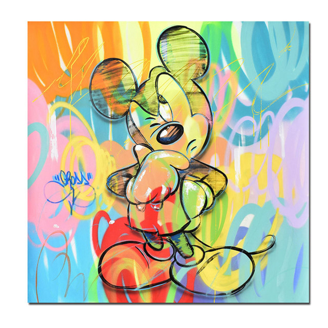 Obrazy na płótnie Disney Mickry Mouse kaczor Donald – dekoracyjne plakaty do pokoju dziecięcego - Wianko - 8