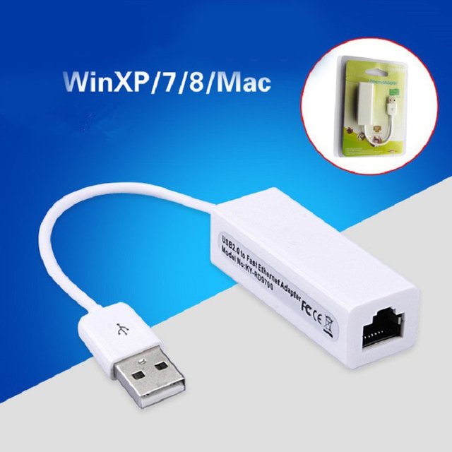 Adapter sieci Ethernet 10/100Mbps USB do RJ45 - karta sieciowa Lan kompatybilna z Win98/ME/2000/XP/VISTA - Wianko - 3