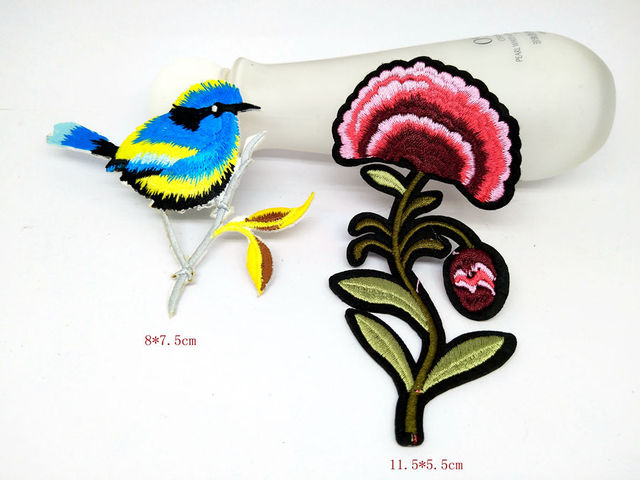 Patcher MIX4 haftowane żelazko na plastry - kwiaty, ptaki, odznaki aplikacje sukienki dekoracyjne, akcesoria do szycia, odzież ślubna - Wianko - 2