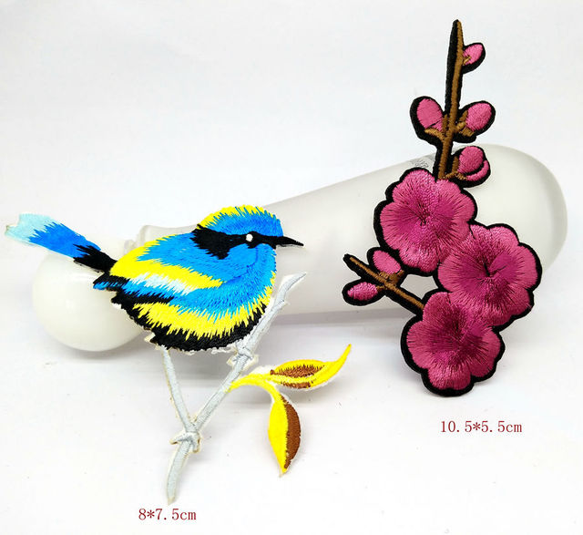 Patcher MIX4 haftowane żelazko na plastry - kwiaty, ptaki, odznaki aplikacje sukienki dekoracyjne, akcesoria do szycia, odzież ślubna - Wianko - 3