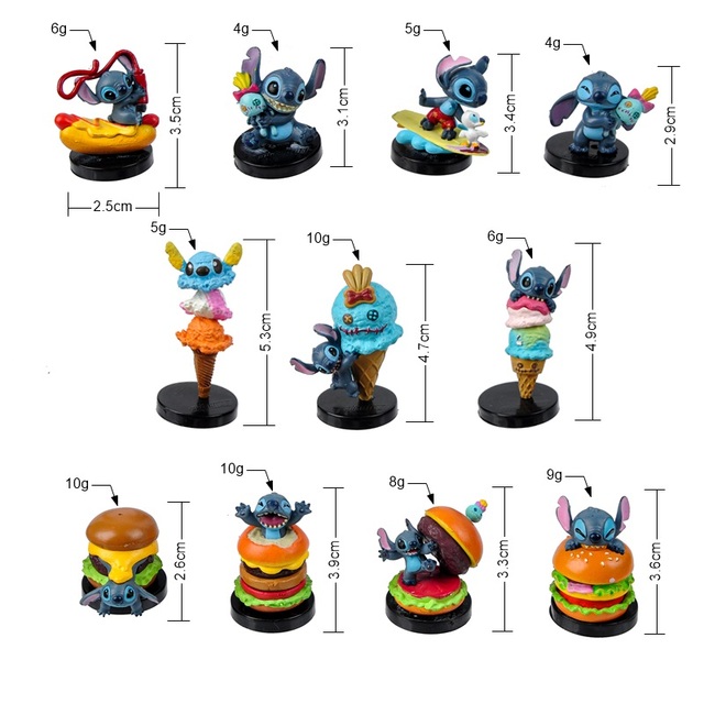 Mini figura trąbka Stitch z niespodzianką - model z rysunku animowanego Lilo i Stitch, zabawka dla dzieci - Wianko - 9