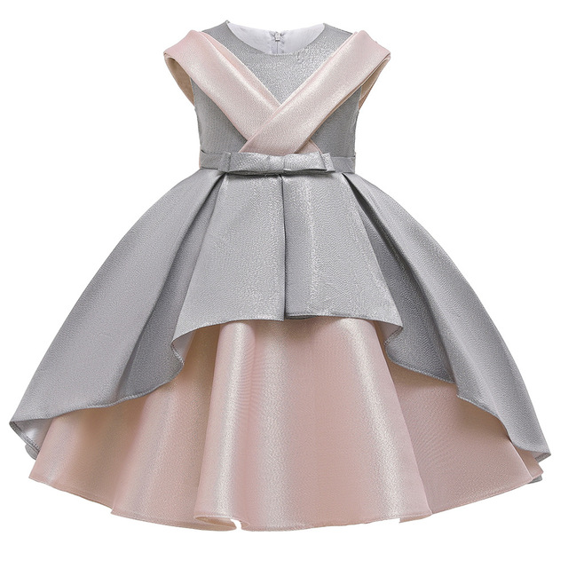 Dziecięca elegancka sukienka bez rękawków dla małych księżniczek do wesel - Wianko - 3