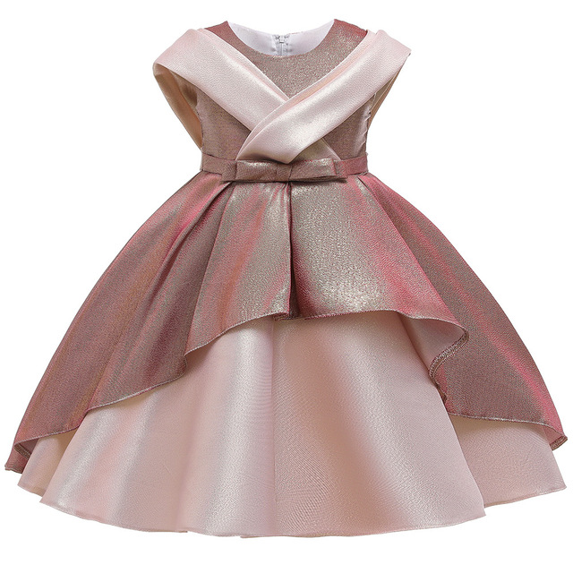 Dziecięca elegancka sukienka bez rękawków dla małych księżniczek do wesel - Wianko - 9