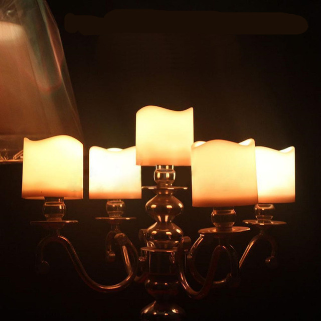 12/24 sztuki kreatywne świece LED zasilane bateriami - bezpłomieniowe światło herbaty do dekoracji weselnych - Wianko - 14