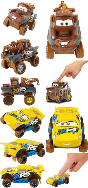 Samochód Disney Pixar Cars 3 XRS - Zygzak McQueen z metalowymi kołami do jazdy po błocie - zabawka dla dzieci - Wianko - 3