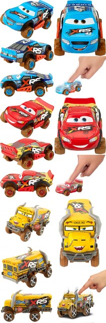 Samochód Disney Pixar Cars 3 XRS - Zygzak McQueen z metalowymi kołami do jazdy po błocie - zabawka dla dzieci - Wianko - 4