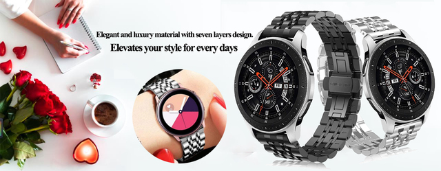 Pasek skórzany do zegarka Samsung 22mm/20mm Galaxy Watch 46mm/42mm S3 GT2E GTR 42mm/47mm - Wianko - 1