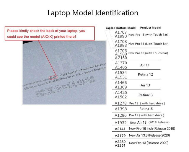 Osłona klawiatury HRH do Mac Book Air 11 11.6 cala A1465/A1370 - wodoodporna, miękka, kolorowa (AZERTY), silikonowa, z pokrowcem ochronnym ze skóry - Wianko - 5