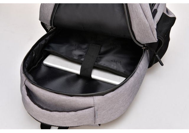 Męski plecak z portem USB 15.6 cala - wielofunkcyjny, idealny dla licealistów, studentów i podróżników - Wianko - 15