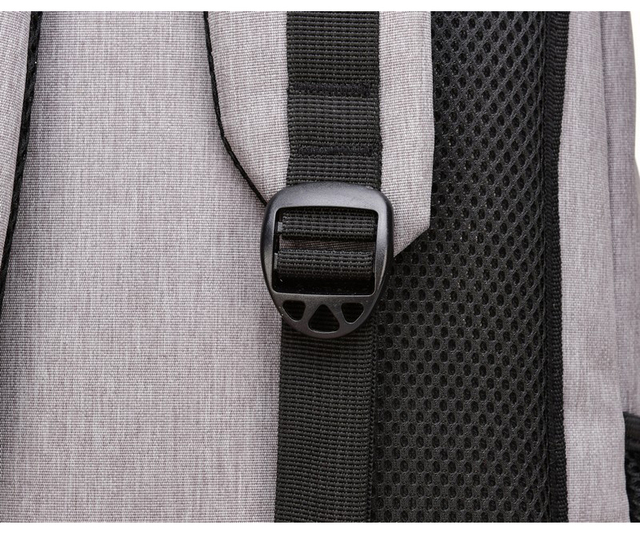 Męski plecak z portem USB 15.6 cala - wielofunkcyjny, idealny dla licealistów, studentów i podróżników - Wianko - 18