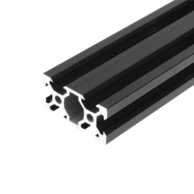 Dowolne wycinanie 100-600mm, profil aluminiowy czarny, europejski profil liniowy - Wianko - 1