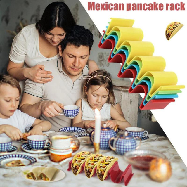 Stojak na tortille i naleśniki w kształcie fali - Wianko - 6